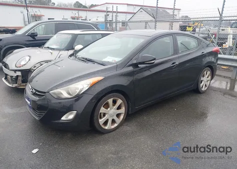 2013 Hyundai Elantra Limited из США, поврежденный, VIN KMHDH4AE0DU526456